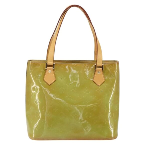 LOUIS VUITTON Monogram Vernis Houston Hand Bag Baby Blue M91005 LV Auth 150110 - Picture 2 of 16